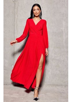 Roco 0227 długa sukienka wieczorowa czerwona ze sklepu intimiti.pl w kategorii Sukienki - zdjęcie 187861105