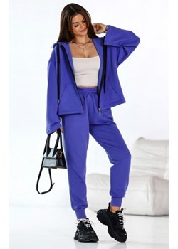 Dwuczęściowy komplet dresowy Suwak fioletowy ze sklepu intimiti.pl w kategorii Dresy damskie - zdjęcie 187861159
