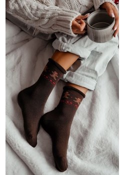 Milena 0118-013 świąteczne skarpety damskie frotte ze sklepu intimiti.pl w kategorii Skarpetki damskie - zdjęcie 187861756