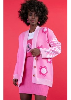 Fobya F1660 bawełniany kardigan w kwiatki ze sklepu intimiti.pl w kategorii Swetry damskie - zdjęcie 187861836