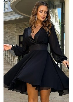 Bicotone rozkloszowana sukienka wizytowa czarna ze sklepu intimiti.pl w kategorii Sukienki - zdjęcie 187862488