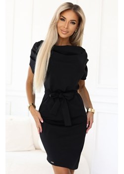 Numoco 240-8 ROXI sukienka z asymetryczną spódnicą i paskiem ze sklepu intimiti.pl w kategorii Sukienki - zdjęcie 187862596