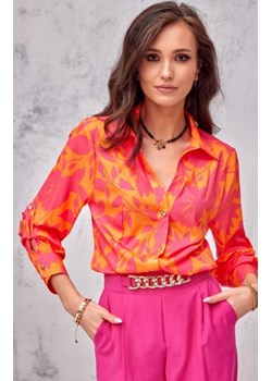 Elegancka koszula w kwiaty 0136/L37 ze sklepu intimiti.pl w kategorii Koszule damskie - zdjęcie 187862636