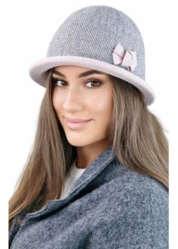Kamea Dante kapelusz damski zimowy w pepitkę różowy ze sklepu intimiti.pl w kategorii Kapelusze damskie - zdjęcie 187862639