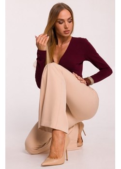 Moe spodnie dzwony beżowe M874 ze sklepu intimiti.pl w kategorii Spodnie damskie - zdjęcie 187862659