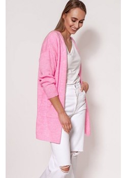 MKM PA013 swetrowy płaszcz baby pink ze sklepu intimiti.pl w kategorii Swetry damskie - zdjęcie 187862717