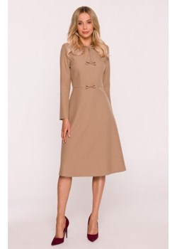 Stylove S413 sukienka z kokardkami beżowa ze sklepu intimiti.pl w kategorii Sukienki - zdjęcie 187862737