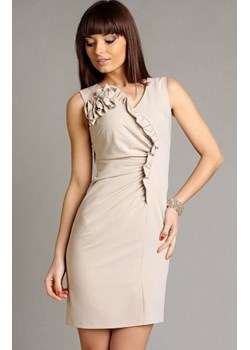 Vera Fashion Chantale sukienka beżowa ze sklepu intimiti.pl w kategorii Sukienki - zdjęcie 187862995