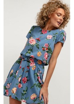 Tessita T390 mini sukienka w kwiaty blue ze sklepu intimiti.pl w kategorii Sukienki - zdjęcie 187863036