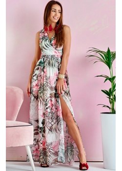 Szyfonowa długa sukienka letnia kolorowa 0209 U64 ze sklepu intimiti.pl w kategorii Sukienki - zdjęcie 187863379