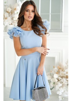 Rozkloszowana sukienka z tiulowymi rękawami ze sklepu intimiti.pl w kategorii Sukienki - zdjęcie 187863395