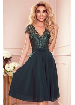 Numoco 381-2 LINDA szyfonowa sukienka z koronkowym dekoltem ze sklepu intimiti.pl w kategorii Sukienki - zdjęcie 187863427