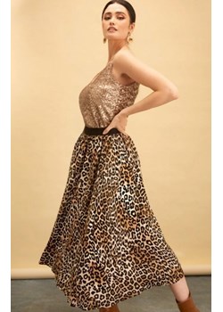 Spódnica midi w panterkę ze sklepu intimiti.pl w kategorii Spódnice - zdjęcie 187863527