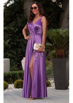 Elizabeth Marina długa satynowa sukienka fioletowa ze sklepu intimiti.pl w kategorii Sukienki - zdjęcie 187863716