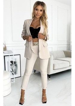 Numoco 492-1 elegancki komplet - marynarka i spodnie z paskiem ze sklepu intimiti.pl w kategorii Spodnie damskie - zdjęcie 187863738