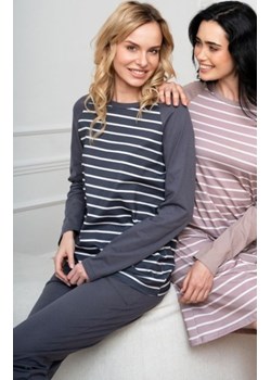 Piżama damska grafitowa Oda ze sklepu intimiti.pl w kategorii Piżamy damskie - zdjęcie 187863919