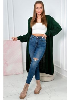 Sweter długi kardigan zielony ze sklepu intimiti.pl w kategorii Swetry damskie - zdjęcie 187864066