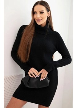 Dzianinowa sukienka z golfem czarna ze sklepu intimiti.pl w kategorii Sukienki - zdjęcie 187864728