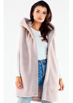 Barankowa kamizelka z kapturem A535 ze sklepu intimiti.pl w kategorii Kamizelki damskie - zdjęcie 187864898