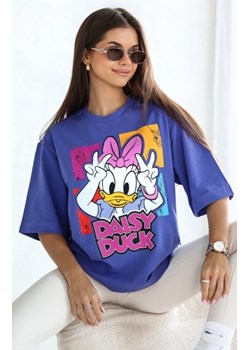 Oversizowy t-shirt Daisy Duck fioletowy ze sklepu intimiti.pl w kategorii Bluzki damskie - zdjęcie 187864988