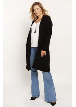 MKM PA008 swetrowy płaszcz czarny ze sklepu intimiti.pl w kategorii Swetry damskie - zdjęcie 187865126