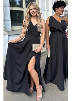 Nifiko Paula Mat gorsetowa sukienka na jedno ramię czarna ze sklepu intimiti.pl w kategorii Sukienki - zdjęcie 187865298