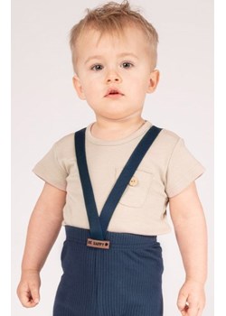 Bawełniane beżowe body dziecięce Eddy ze sklepu intimiti.pl w kategorii Body niemowlęce - zdjęcie 187865326