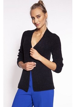 MKM SWE279 krótki kardigan damski czarny ze sklepu intimiti.pl w kategorii Swetry damskie - zdjęcie 187865617