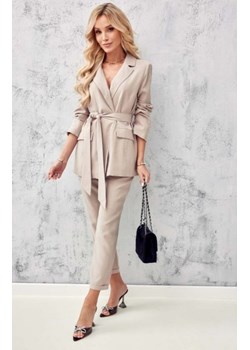 Spodnie damskie jasno beżowe 0015 ze sklepu intimiti.pl w kategorii Spodnie damskie - zdjęcie 187865688
