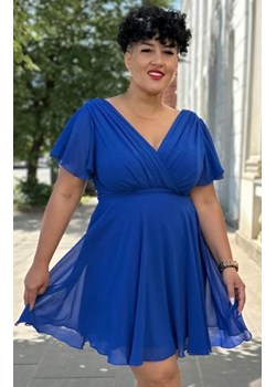 Nifiko Mona szyfonowa sukienka chabrowa ze sklepu intimiti.pl w kategorii Sukienki - zdjęcie 187865715