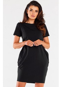 Infinite czarna bawełniana sukienka M291 ze sklepu intimiti.pl w kategorii Sukienki - zdjęcie 187865787