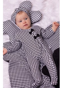 Bawełniany pajacyk dziewczęcy pepitka i kokardki ze sklepu intimiti.pl w kategorii Pajacyki - zdjęcie 187865796