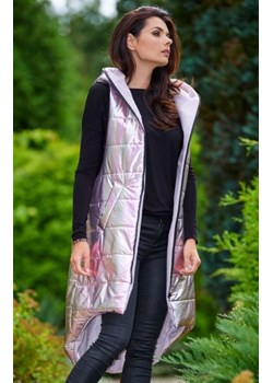 Modna kamizelka damska holo różowa A386 ze sklepu intimiti.pl w kategorii Kamizelki damskie - zdjęcie 187866116