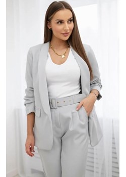 Komplet elegancki marynarka ze spodniami szary ze sklepu intimiti.pl w kategorii Marynarki damskie - zdjęcie 187866349