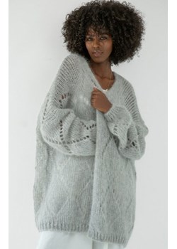 Fobya ażurowy kardigan z wełny alpaki ze sklepu intimiti.pl w kategorii Swetry damskie - zdjęcie 187866399