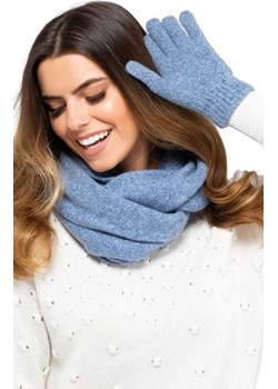Niebieskie wełniane rękawiczki Anna ze sklepu intimiti.pl w kategorii Rękawiczki damskie - zdjęcie 187866447