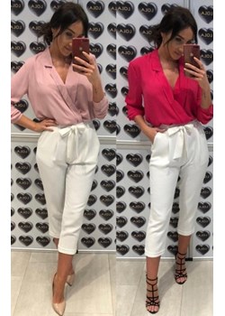 Eleganckie spodnie białe 7/8 ze sklepu intimiti.pl w kategorii Spodnie damskie - zdjęcie 187866457