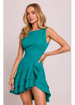 Moe sukienka z falbanami turkusowa M850 ze sklepu intimiti.pl w kategorii Sukienki - zdjęcie 187866588