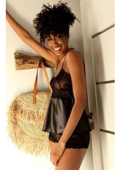 Dkaren Efia komplet damski czarny ze sklepu intimiti.pl w kategorii Piżamy damskie - zdjęcie 187866856