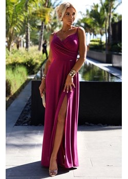 Numoco 299-19 CHIARA elegancka maxi długa suknia na ramiączkach ze sklepu intimiti.pl w kategorii Sukienki - zdjęcie 187867108