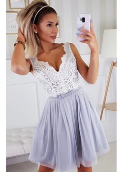 Koronkowa rozkloszowana sukienka Bicotone 2206-31 ze sklepu intimiti.pl w kategorii Sukienki - zdjęcie 187867525