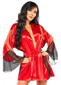 Beauty Night red satynowy peniuar Sara ze sklepu intimiti.pl w kategorii Szlafroki damskie - zdjęcie 187867556