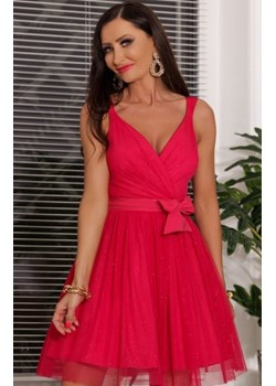 Luna tiulowa mini sukienka z brokatem malinowa ze sklepu intimiti.pl w kategorii Sukienki - zdjęcie 187867905