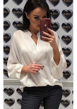 Lola Fashion bluzka oversize biała ze sklepu intimiti.pl w kategorii Bluzki damskie - zdjęcie 187867906