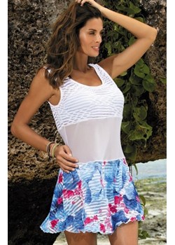 Marko Tunika Rita Oltremare-Bianco M-415 (4) ze sklepu intimiti.pl w kategorii Odzież plażowa - zdjęcie 187867946