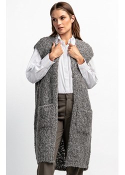 Kamizelka z niefarbowanej wełny alpaki F1882 ze sklepu intimiti.pl w kategorii Swetry damskie - zdjęcie 187867997