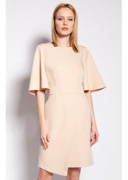 Sukienka dopasowana beżowa SUK187 ze sklepu intimiti.pl w kategorii Sukienki - zdjęcie 187868068
