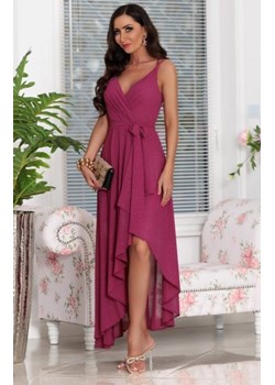 *Błyszcząca brokatowa sukienka maxi Paula buraczkowa ze sklepu intimiti.pl w kategorii Sukienki - zdjęcie 187868077