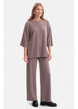 Bewear B300 spodnie z dzianiny prążkowanej kakaowe ze sklepu intimiti.pl w kategorii Spodnie damskie - zdjęcie 187868166