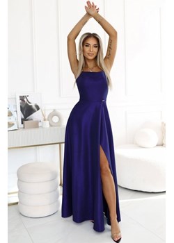 Numoco 566-1 PERLA długa połyskująca suknia z wyjątkowym wiązaniem na plecach ze sklepu intimiti.pl w kategorii Sukienki - zdjęcie 187868507
